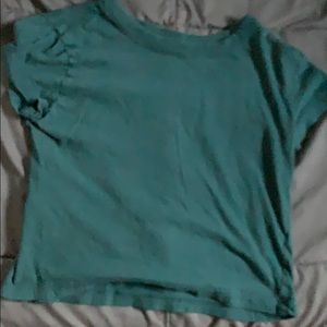 petite sea-green top